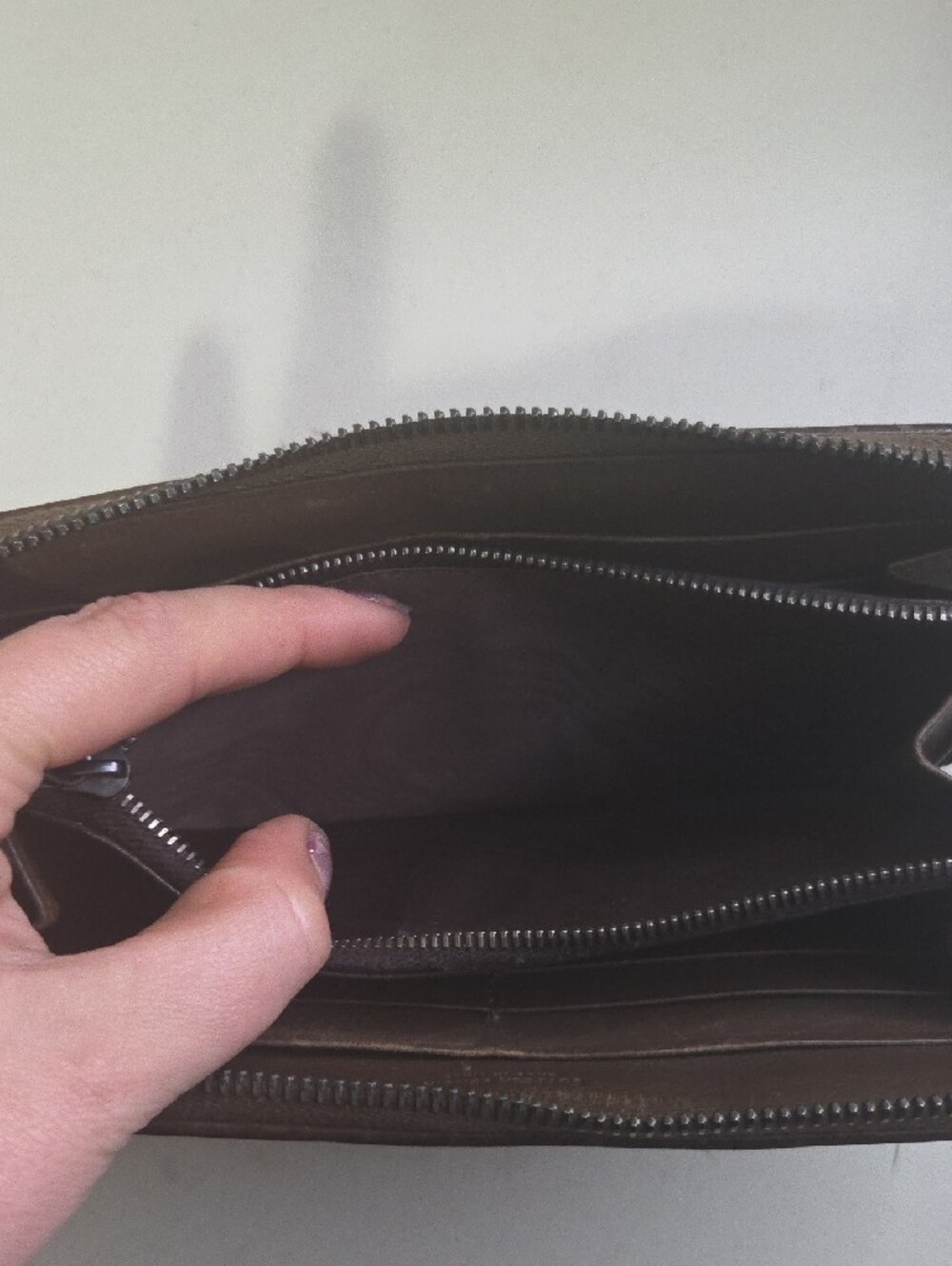 Bottega Veneta Woven Leather Zip Wallet - Brown - Picture 4 of 8